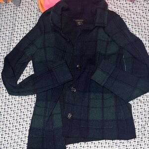 Tahari Black Textured Jacket